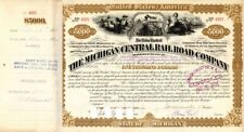 Michigan Central Railroad Co. Issued to F.W. Vanderbilt - $5,000 Bond - Autograp picture