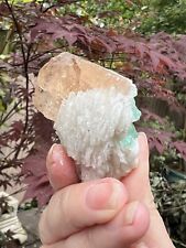 Large Imperial Topaz Crystal On Matrix AAA+ 2 With Fluorite picture