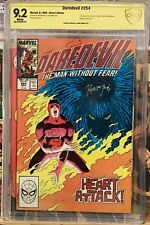 Daredevil 254 signed Romita Jr old school from 1989 Cbcs 9.2  1st Typhoid Mary picture