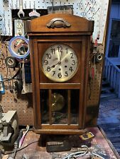 BECKER GERMANY Antique Vintage Chime Wall Clock -  Working Clock and Chime picture