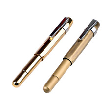 1PCS Brass Fountain Pen Pocket Fountain Pen Writing Office Stationery Gift picture