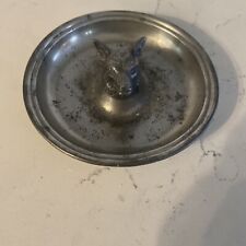 Vintage International Pewter Metal Wolf Head For Ashtray/Entry/Catch All/Display picture