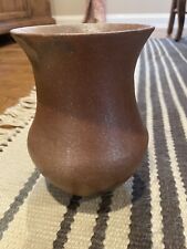Native American Pottery Jicarilla Apache Micaceous Clay  Vase By S. Nunez picture