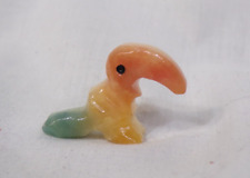 Miniature Figurine Parret Macaw Toucan - Carved Stone 7/8