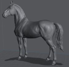 Like Breyer resin Model Horse Grade / Cob Stallion - White Resin Ready To Paint picture