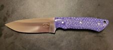 Badass Blades Handmade D2 Steel Hunting Knife Purple Honeycomb Handle- BA498 picture