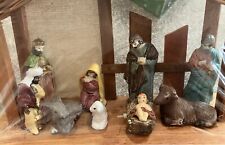 11pc Set Christmas Nativity Scene Set Baby Jesus ~ Figures Not Removable ~ NEW picture