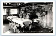 RPPC GOVERNMENT CAMP, OR Oregon ~ Roadside BATTLE AXE INN c1950s Postcard picture