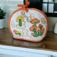 Vintage 1970's Merry Mushroom Small Appliance Toaster Cover Orange  picture