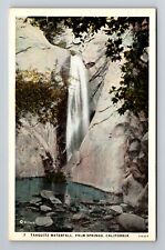 Palm Springs CA-California, Scenic Tahquitz Waterfall, Antique Vintage Postcard picture