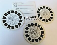 Vtg 1971 View-Master 3 Reel Set Walt Disney Mickey Mouse Clock Cleaners Goofy picture