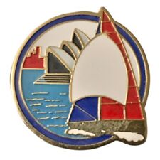 Vintage Sydney Harbour Sydney Opera House Australia Scenic Travel Souvenir Pin picture