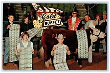 c1950's The Gold Buffets Restaurant View North Kansas City Missouri MO Postcard picture