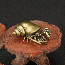 Whimsical Brass Crab Tea Pet - Antique-inspired Tabletop Decoration picture