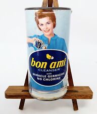 Vintage 1950's Bon Ami Cleanser MCM Nearly Full Container Retro Home Decor  picture