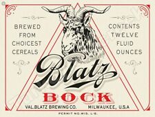 Blatz Bock Beer Label 9
