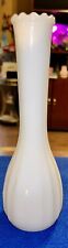 Vintage CLG Company White Milk Glass Bud Vase 8 3/4
