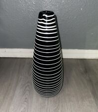 Jar Design Vintage Filigree Spiral Particular Glass Vase 12” Tall picture