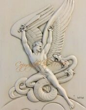 Contemporary Canvas Art Deco Print - Michael the Archangel vs Satan - 16 x 20 picture