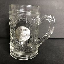 VTG Carras Cruise Lines MTS Daphne Glass Handled Beer Mug with Pewter Logo RARE picture