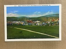 Postcard Covington VA Virginia West Virginia Pulp And Paper Mills Vintage PC picture