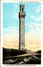 Vtg 1920s Pilgrim Memorial Monument Provincetown Massachusetts MA Postcard picture