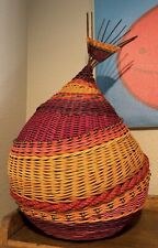 Montana Blue Heron Basket decor woven wicker art  Marilyn Evans & William Steven picture