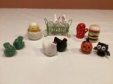 Salt & Pepper Shakers Lot of 6 Seasonal/ Holiday Assortment picture