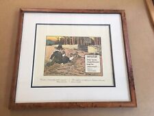 Artist Charles Crombie- Golf Series- RULE IX PM 1907 Framed picture