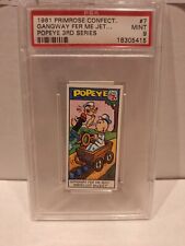 1961 PRIMROSE CONFECT. POPEYE TRADING CARD #7 3RD SERIES VINTAGE PSA 9 MINT picture