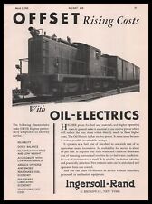 1935 Ingersoll Rand Oil Electrics Photo Locomotive Train Engine Vintage Print Ad picture
