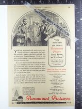 1927 ADs for Paramount Picture theater studio & Alemite farm tractor lubrication picture