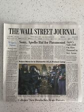 The Wall Street Journal Friday, May 3, 2024 Complete Print Newspaper (NEW) picture