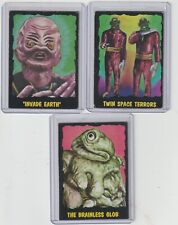 1964 OUTER LIMIT Trading Cards, Lot of 3, #15, #24 & #28 - VG+-EX Bubbles Inc. picture