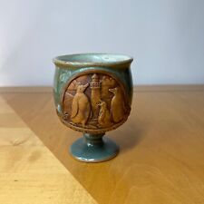 Falkland Islands Speckled Stoneware Goblet Cup Souvenir 4.25