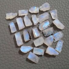 Natural Rainbow Moonstone 40 Piece 10-12 MM Rainbow Rough Gemstone For Jewelry picture