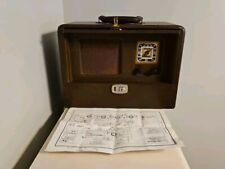 Vintage 1940 FADA Travel Tube Radio P22 W/ Diagram Leather Wood Cabinet Case picture