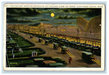 1927 Boulevard, Entrance to Paragon Park By Night Nantasket Beach, MA Postcard picture