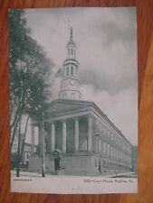 1907 vintage POSTCARD 5602 Court House Reading PA spangsville postmark old photo picture