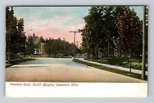 Cleveland OH-Ohio, Overlook Road, Euclid Heights, Vintage c1907 Postcard picture