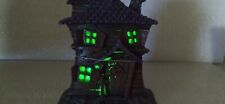 GANZ Light Up Haunted House Spooky Halloween Tabletop Decor Figurine Resin picture