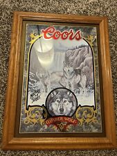 1995 Coors Timber Wolf Mirror Nature Series No. 1 picture