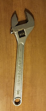 Vintage 15” 375 mm NAPA Chrome Vanadium Adjustable Evercraft Wrench Tool picture
