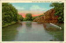Postcard: Sunset Lake, Wichita Mountains, near Lawton, Okla. picture