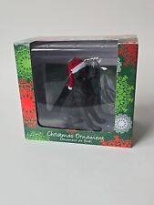  Sandicast Black Lab Labrador Retriever Dog  With Hat Christmas Ornament In Box picture