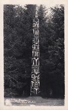 Indian Totem Pole-SITKA-ALASKA-RPPC-Vintage 1957 VINTAGE RPPC POSTCARD picture