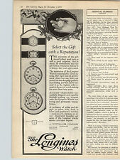 1922 Paper Ad The Longines Watch  A. Wittnauer Company NY Montreal Paris Geneva picture