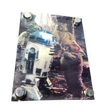 Vintage Original 80’s STAR WARS Return of The Jedi R2D2 Ewok 17x22 Poster 1983 picture