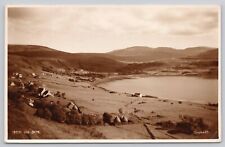 Isle of Skye Scotland, Lake Scenic View, Vintage RPPC Real Photo Postcard picture