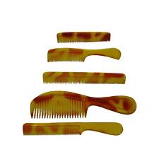 Lot 5 Types Matching Plastic Hair Combs Orange Yellow Clear No. 230 221 239 51 picture